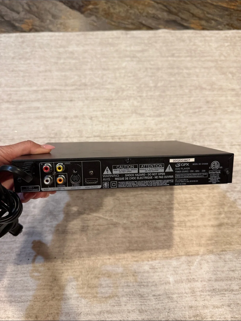 GPX Black DVD Player - Compact Electronics Video Device